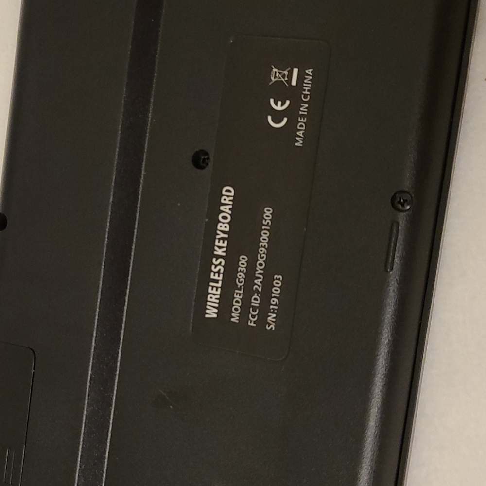 Wireless Keyboard Model: G9300 - Picture 10 of 13